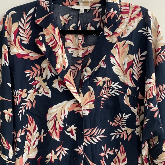 JOIE floral tropical print Summer casual blouse - Picture 5 of 9